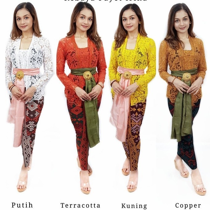 "V.NLN" - BEST SELLER Set kebaya bali baju adat bali kebaya wanita - Kebaya Saja