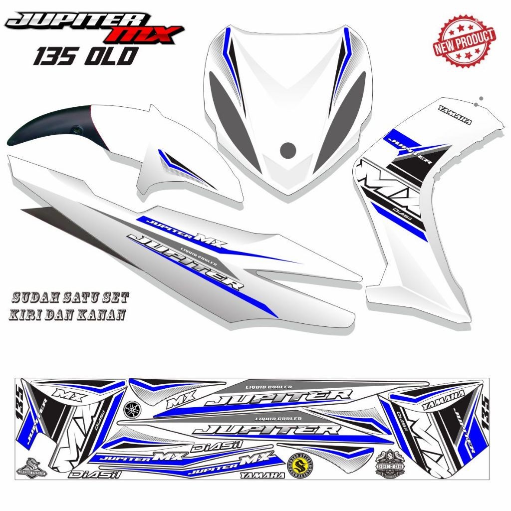STRIPING VARIASI STIKER JUPITER MX OLD VARIASI TERLARIS STRIPING JUPITER MX
