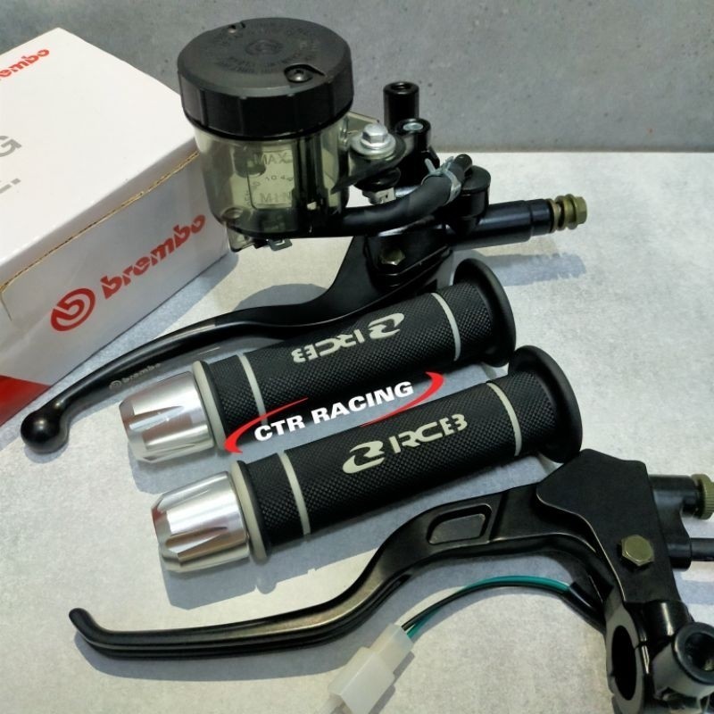 promo paket Master Rem Big smoke Plus Handgrip original RCB HG55 Plus Jalu Stang cnc Garis 3IN1