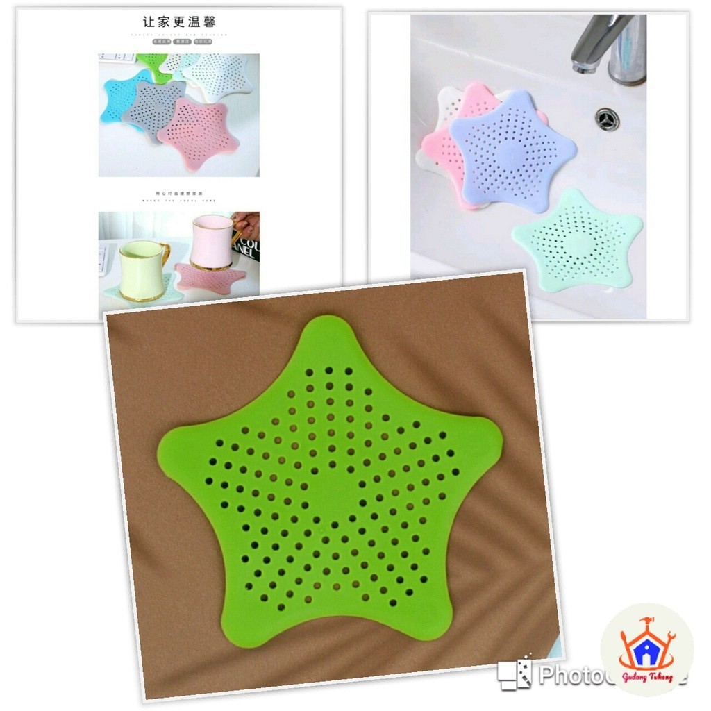 Gudang Tukang Penutup Lubang Kamar Mandi Saringan Wastafel Westafel Washtafel Stainless Plastik Sili