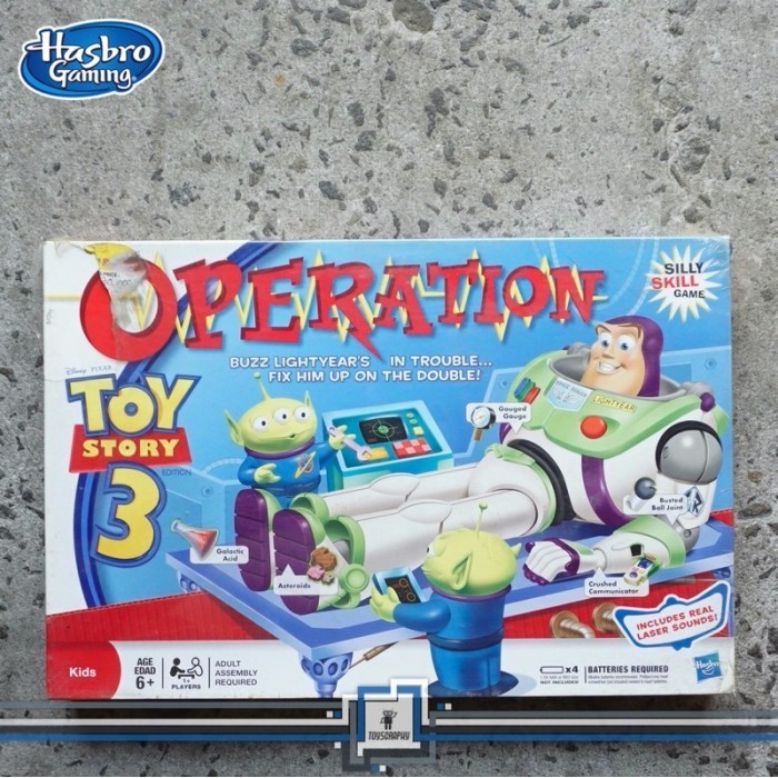 OPERATION Toy Story 3 Buzz Lightyear Board Game Hasbro Gaming
