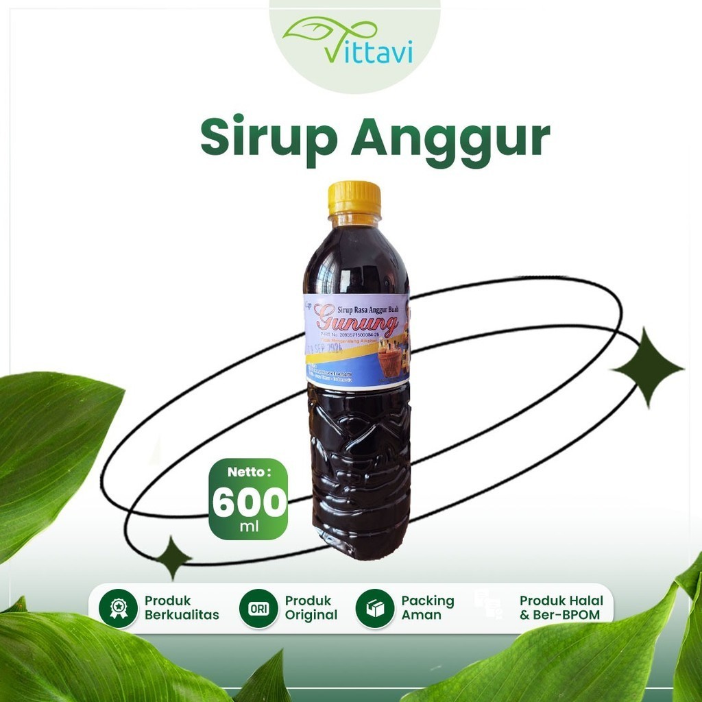 

Sirup Anggur Merah Asli UD. Gunung Batu 600cml