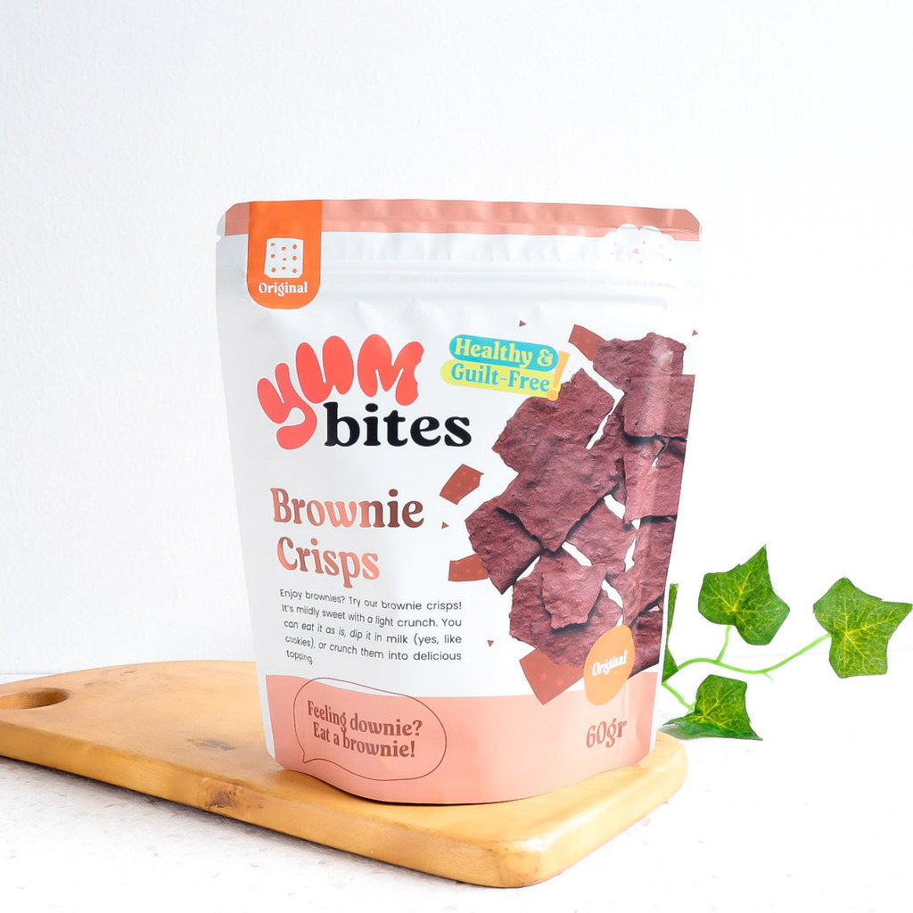 

Original Brownie Crisps Keripik Brownie - YumBites
