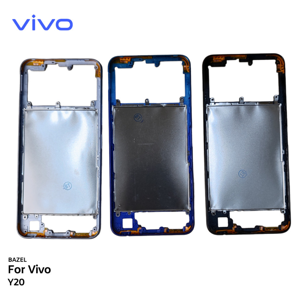 BAZEL / BEZEL VIVO Y20/Y20A/Y20i/Y20S/Y20T/Y12S  VIVO Y20 - FRAME SAMPING TUTUP MESIN FRAME LCD VIVO