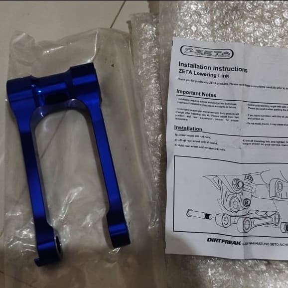 Lowering YZ125 YZ125x YZ250x