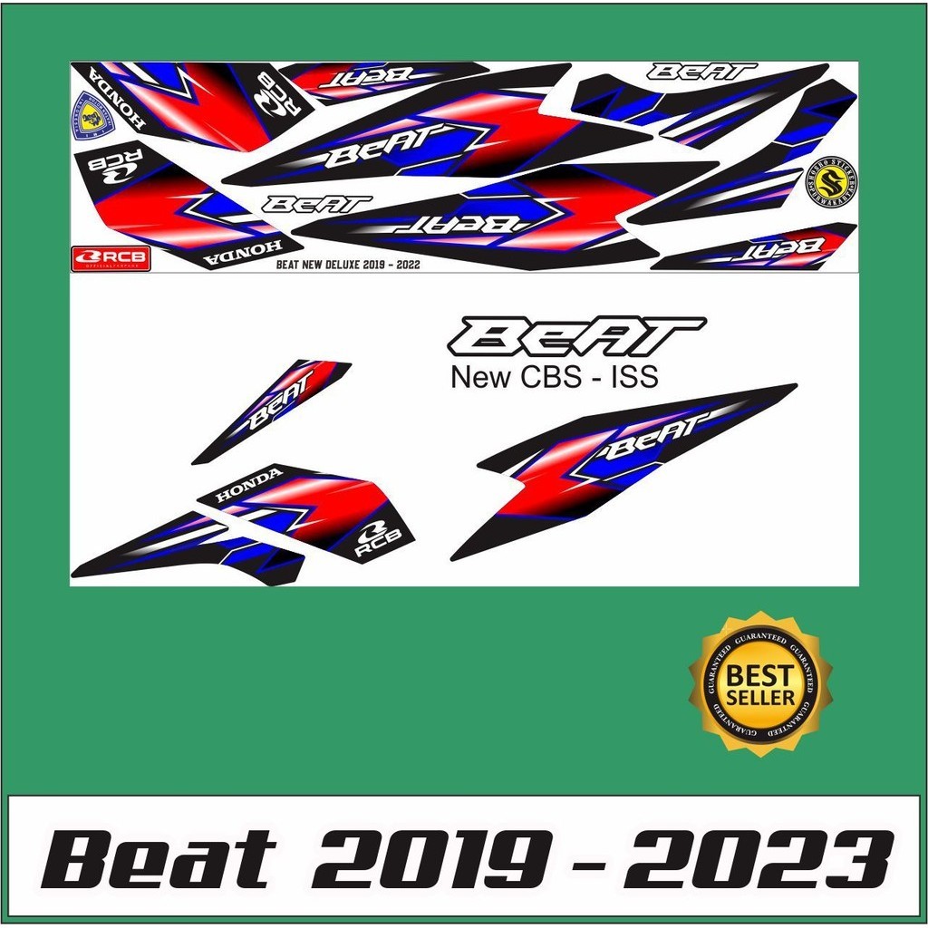 SETIKER/ STRIPING BEAT ALL NEW CBS ISS DELUXE 2021 VARIASI  MOTOR BEAT 2019 -2023 NEW CBS ISS DELUXE