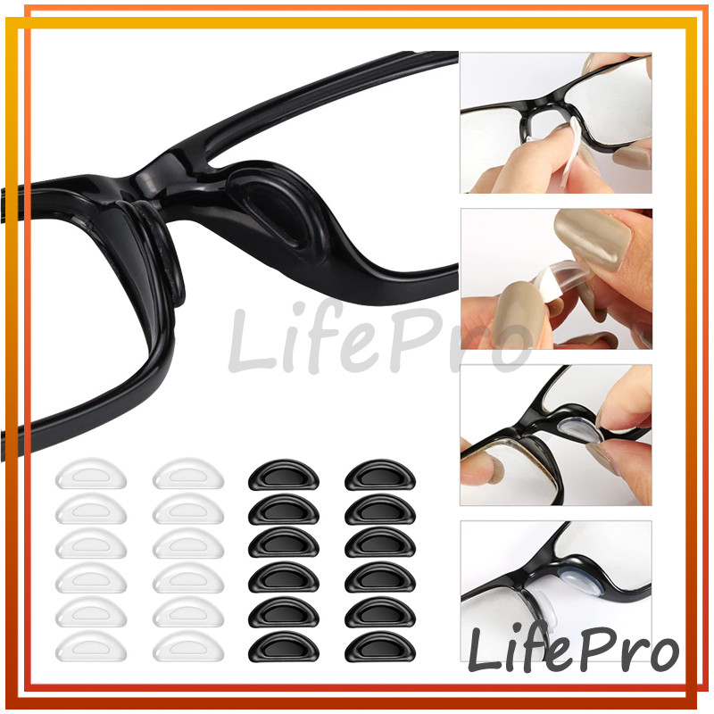 20 Pcs Stiker Kacamata Penyangga Hidung Pencegah Turun / Stiker Kacamata Penyangga Hidung Pencegah T