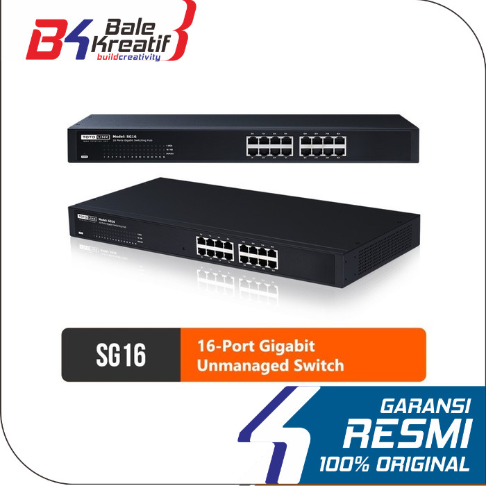 Switch HUB TOTOLINK SG16 16 Port Gigabit 10/100/1000Mbps