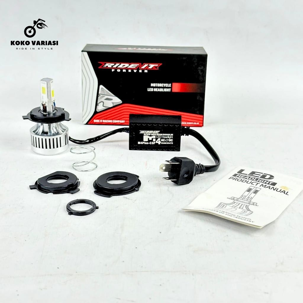 DOP LED BOHLAM LED LAMPU DEPAN KIPAS 90 LED 4 SISI 80 W AC DC BEAT VARIO TIGER JUPITERZ UNIVERSAL RI