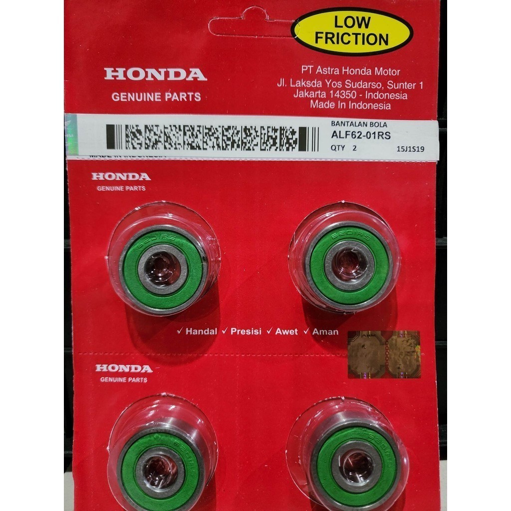 BEARING LAHER BEARING KLAKER LAHAR RODA DEPAN 6201 AHM HONDA VARIO BEAT SPACY SUPRA 125 ( HARGA 4 PC
