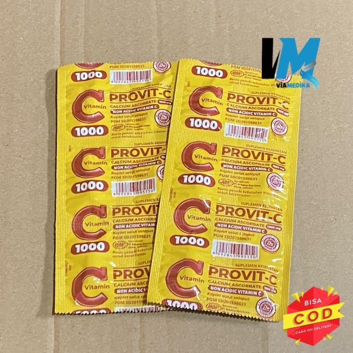 murah- provit c 1000 mg strip 6 kapsul -asli✔️
