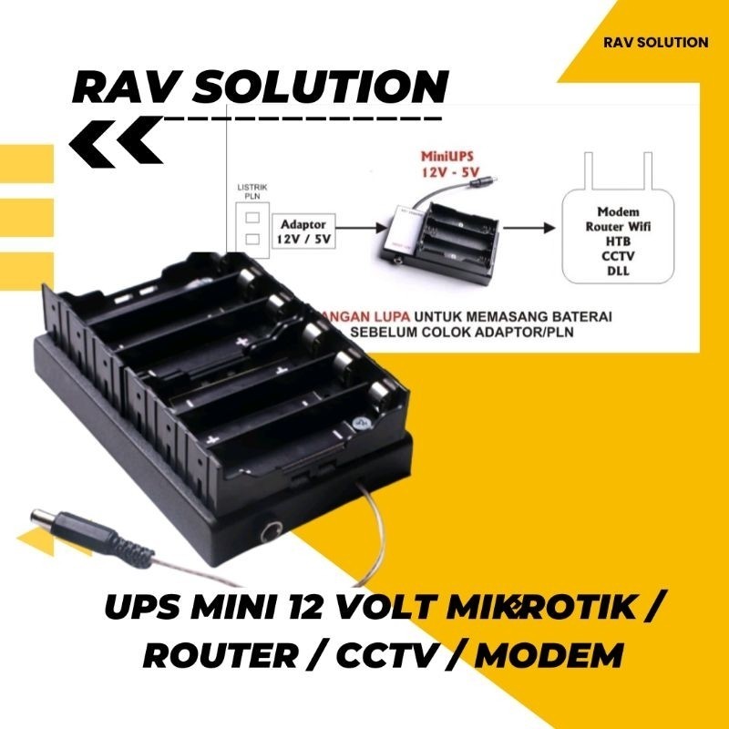 UPS / BATRAI BACKUP 12 VOLT MIKROTIK / ROUTER / MODEM / CCTV