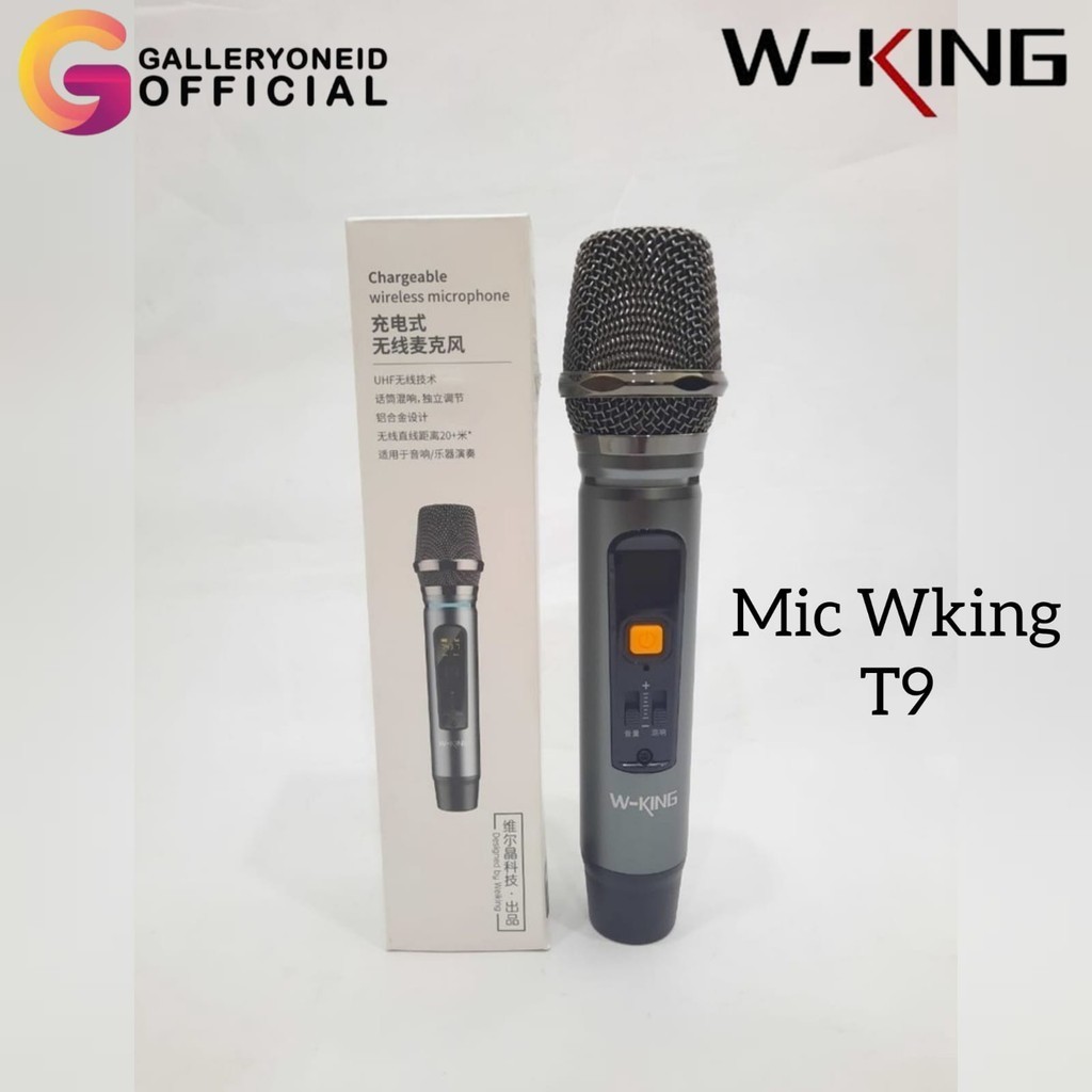 Wking Mic Pengganti Cadangan Speaker Karaoke W-King T9 Bluetooth Microphone Wireless