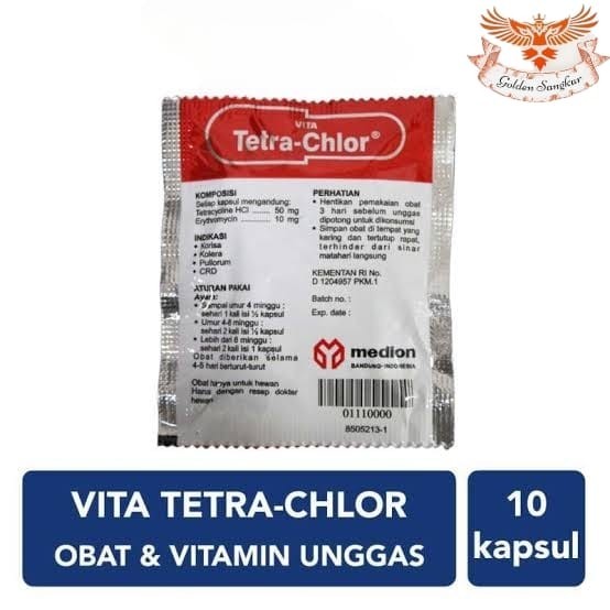 Vita Tetra Chlor Obat Ayam Snot Pilek Ngorok 10 Tablet