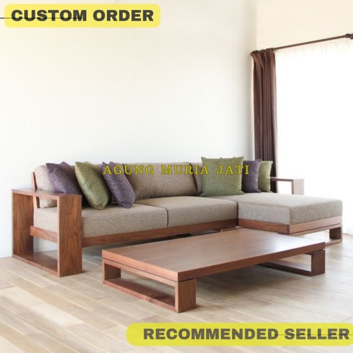 Sofa Minimalis Kayu Jati Solid