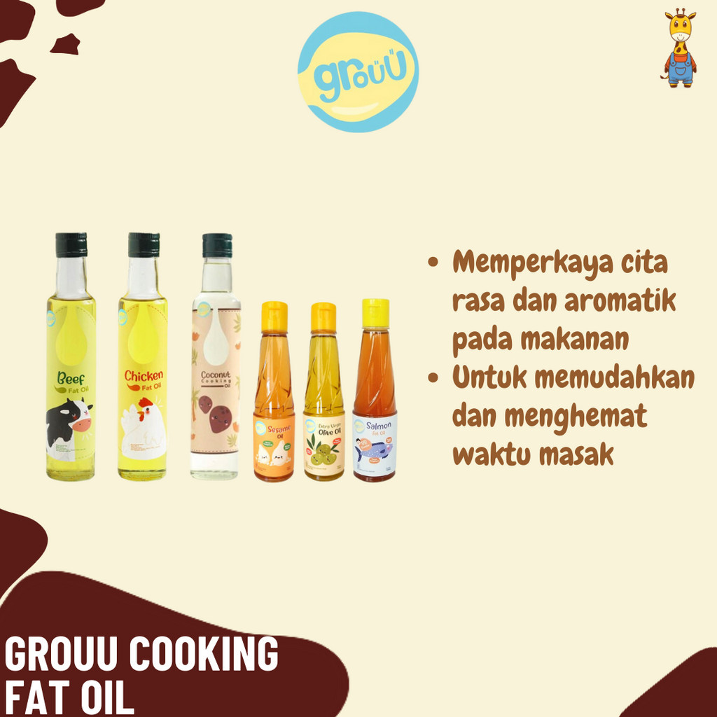 

Grouu Fat Cooking Oil - Minyak Lemak Minyak Kelapa MPASI