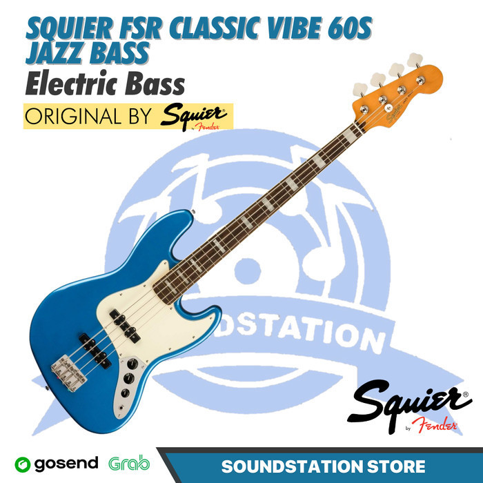 Squier FSR Classic Vibe L60s Jazz Bass - Bass Elektrik