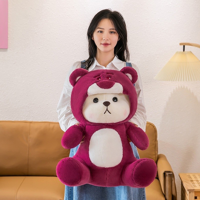 Boneka Lotso Hoodie Hadiah Unik Teddy Tales Bear Costume Cosplay Manyo Lucu Teddy Tales Bear Costume