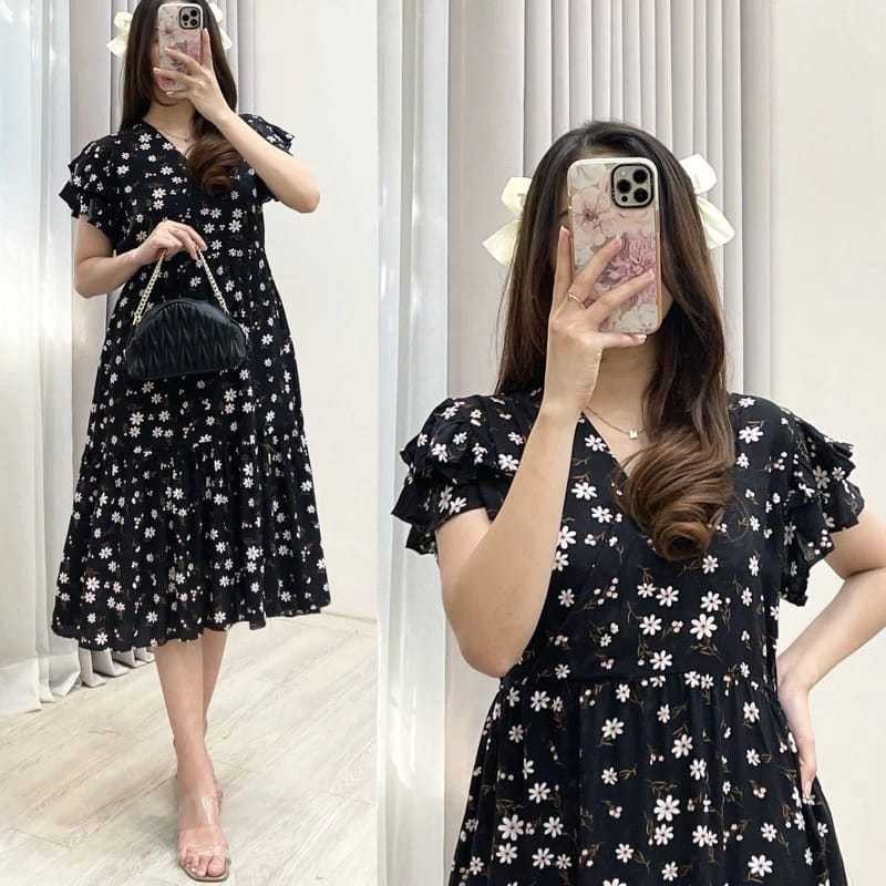 Daster Kimono Piyama Motif Kekinian Dress Rayon Serut Remaja Wanita