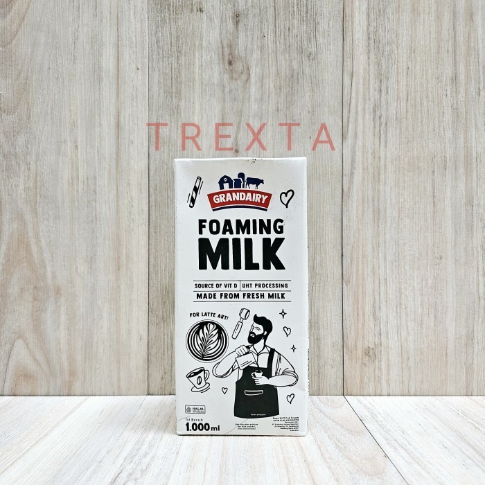 

Grandairy Foaming Milk UHT Full Cream Serbaguna - 1 LT