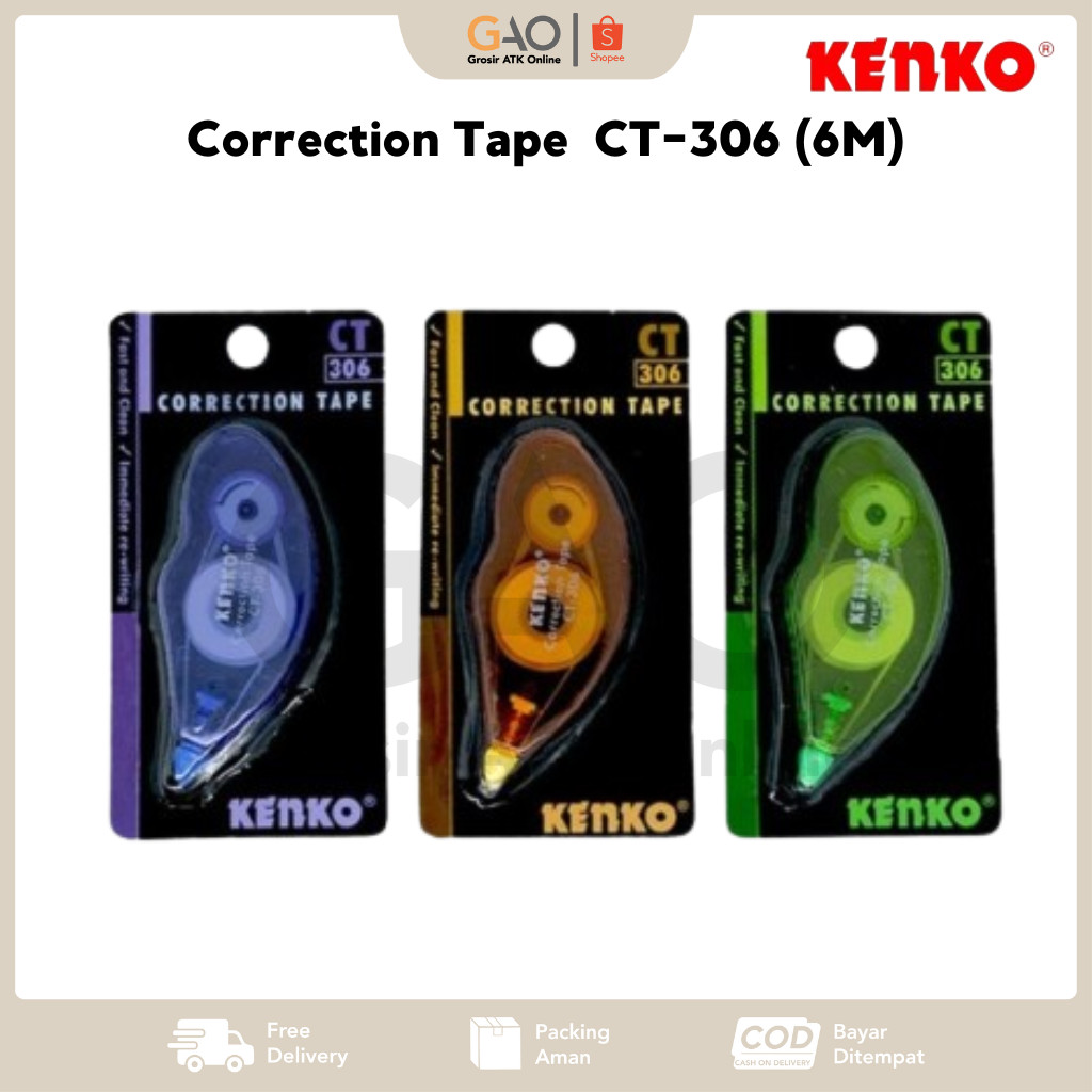 

Correction Tape Pita Koreksi Kenko CT-306 (6M)