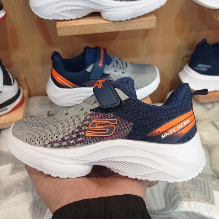 Sepatu Anak Laki laki dan perempuan / Sneakers anak / sepatu skechers - skechers navy, 26