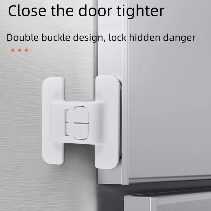 TRFF Kunci Pengaman Pintu Kulkas Multifungsi Adhesive Lock 2 PCS BB7