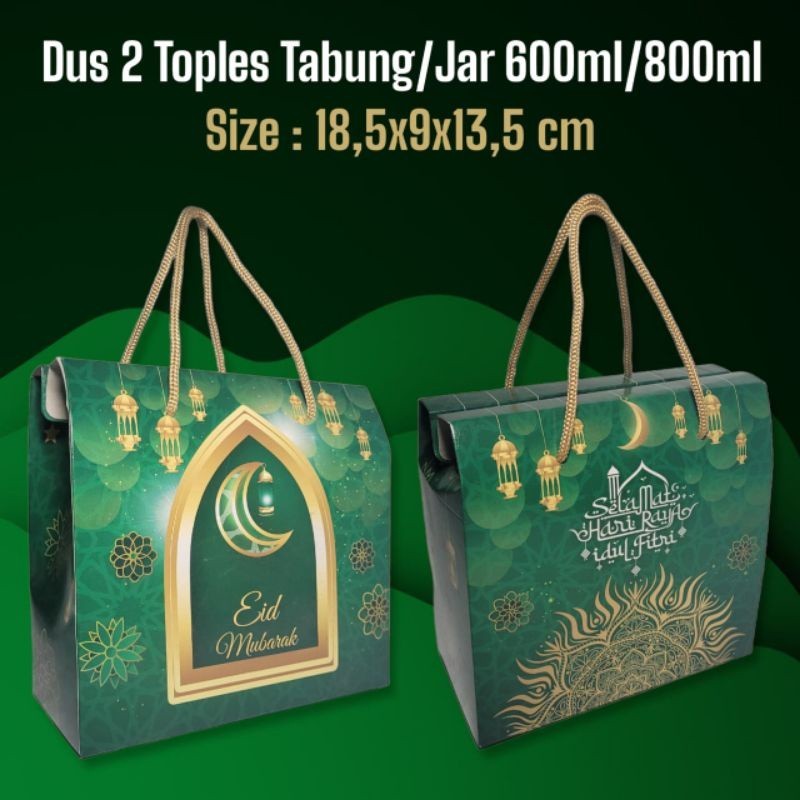 

Dus Hampers Cookies Toples Jar Tabung 600 800ml edisi Lebaran Idul Fitri Eid Mubarak