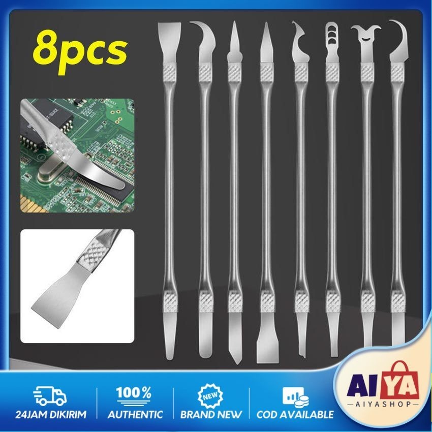 

8Pcs Pisau Congkel Cpu Crowbar Pisau Congkel eMMc CPU Hand Finish Sexy Blade Untuk Service Hp Laptop Repair