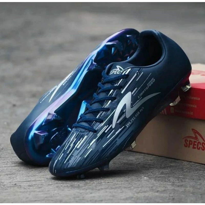 Sepatu futsal/ sepak bola Specs Lightspeed Reborn Navy silver Original 100%