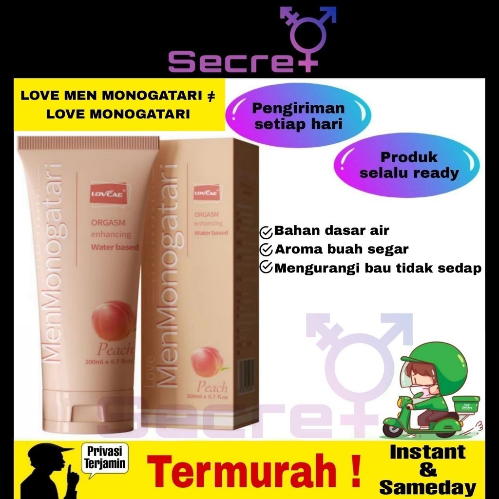 

LOVE MEN MONOGATARI | ORI IMPORT | PELICIN PELUMAS - 200 ML - PEACH