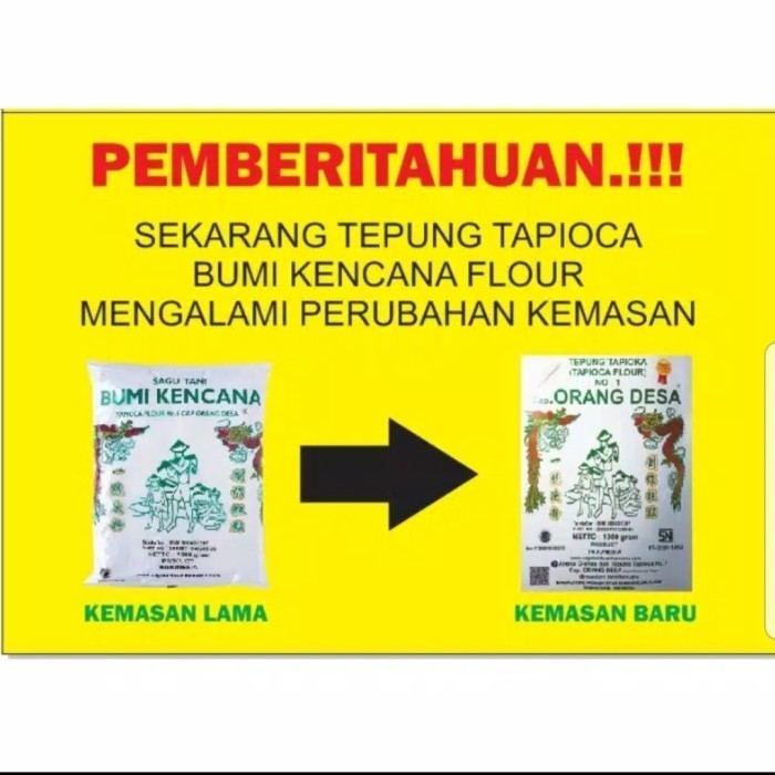 

SAGU TANI BUMI KENCANA CAP ORANG DESA 1 KG- ECERAN