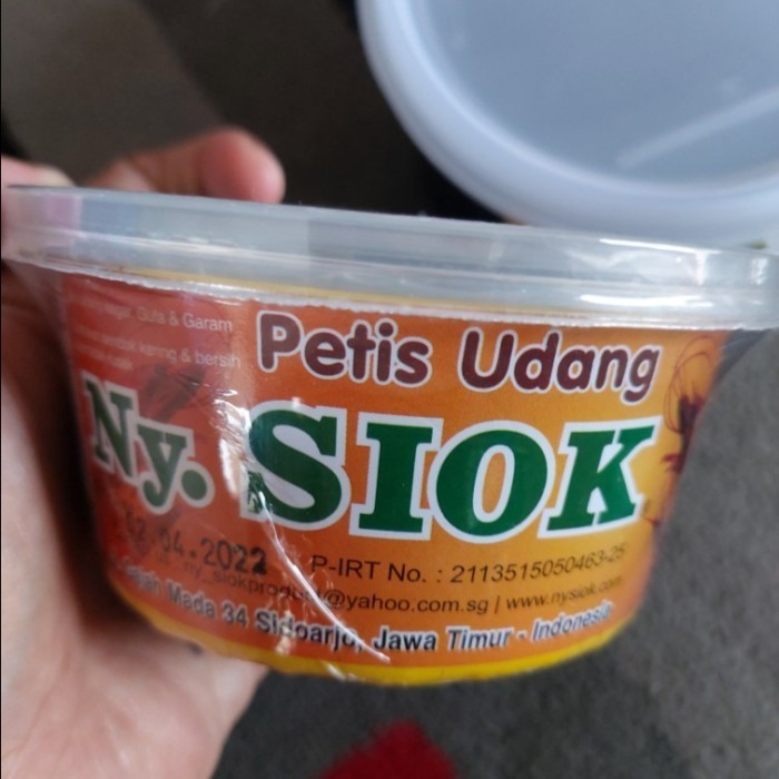 

petis udang ny siok 250gr/ petis siok sidoarjo halal NY.SIOK