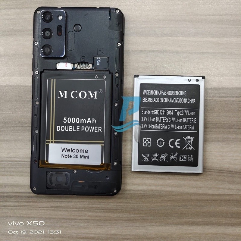 Battery Batere Batre Baterai Double Power Mcom Welcome Note 30 Mini