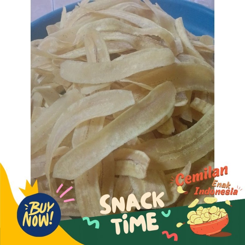 

PROMO SPESIAL Keripik pisang original 1kg / keripik pisang asin gurih 1000g