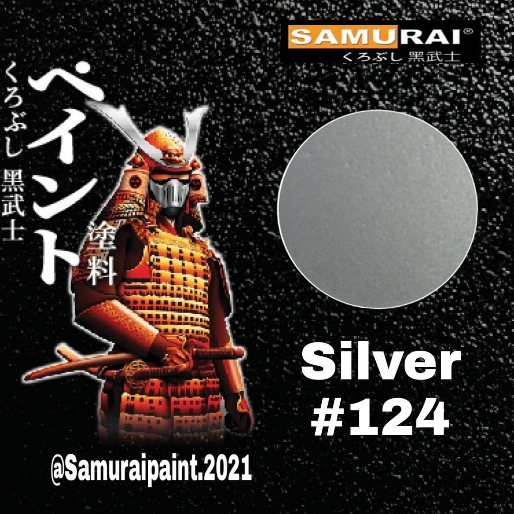 

Silver 124 / warna dasar silver / cat samurai / pilok samurai / samurai paint