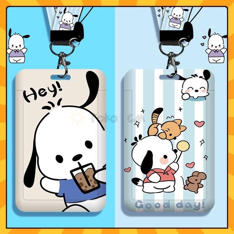 ⭐ Toko CM ⭐ Gantungan Kartu Id Card Aesthetic Layerd Id Card Holder Id Card Tali Lanyard Id Card Id 