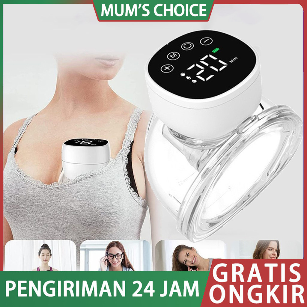Pompa ASI Elektrik pompa asi handsfree Wearable Handsfree Wireless Electric Breast Pump alat pumping