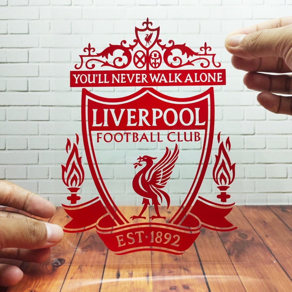 Cutting Stiker Liverpool Variasi Motor Mobil Sticker Timbul Keren Nyala Dasbor Spakbor Visor Body Ka