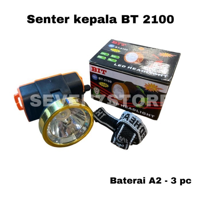 Kiseki Senter Bit Bt-2100 Dimmer 10Watt /Senter kepala Baterai A2