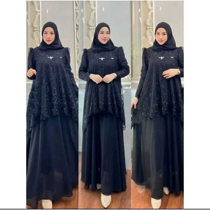 COD Almera Dress Ceruty Babydoll Mix Brukat Premium // Gamis Kondangan Wanita Terbaru 2024 // Fashion Wanita Muslimah // Gaun Pesta Wanita Muslim // Dress Wanita Polos Dewasa // Baju Lebaran Wanita Termurah // Casual Dress Trend 2024 // Outfit Wanita