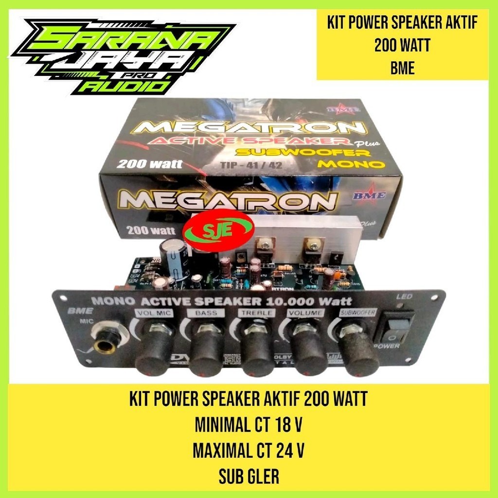 KIT POWER SPEAKER AKTIF 200 WATT