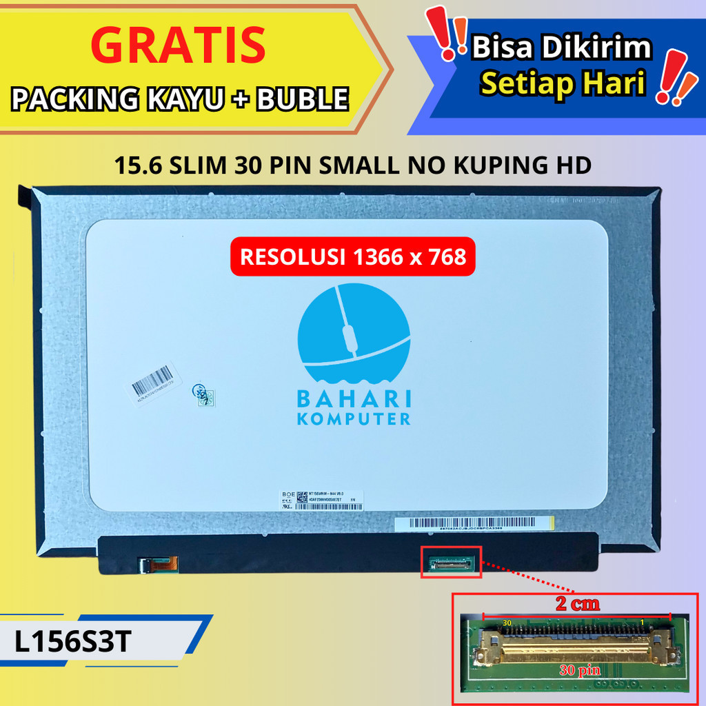 LED LCD Lenovo Ideapad 330S-15IKB 330S-15ARR 15.6Inch Slim Small 30Pin