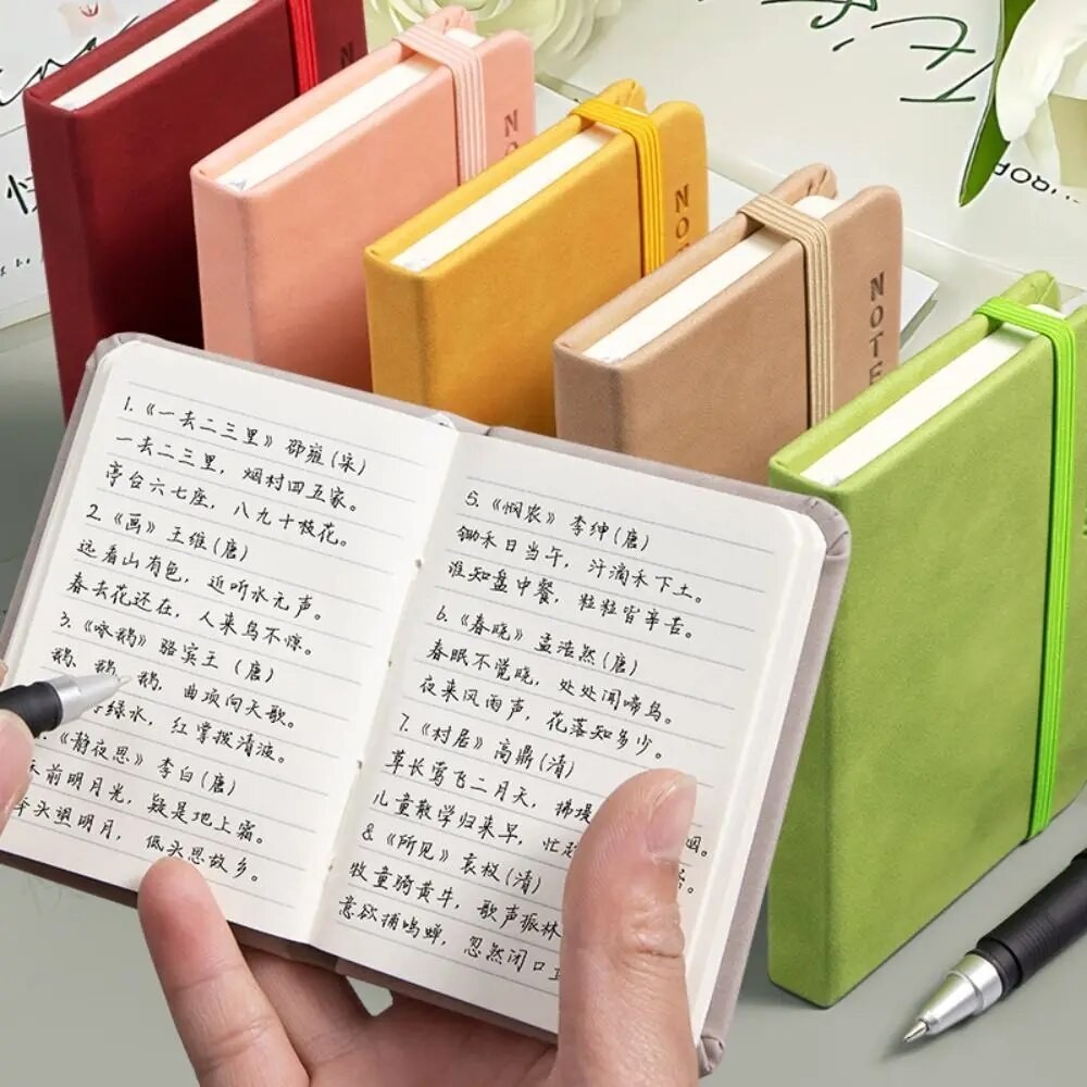 

Agenda Organizer A7 Mini Notebook Portable Taking Notes Diary Notebook Pocket Notepad Thickening Memo Diary Planner Stationery