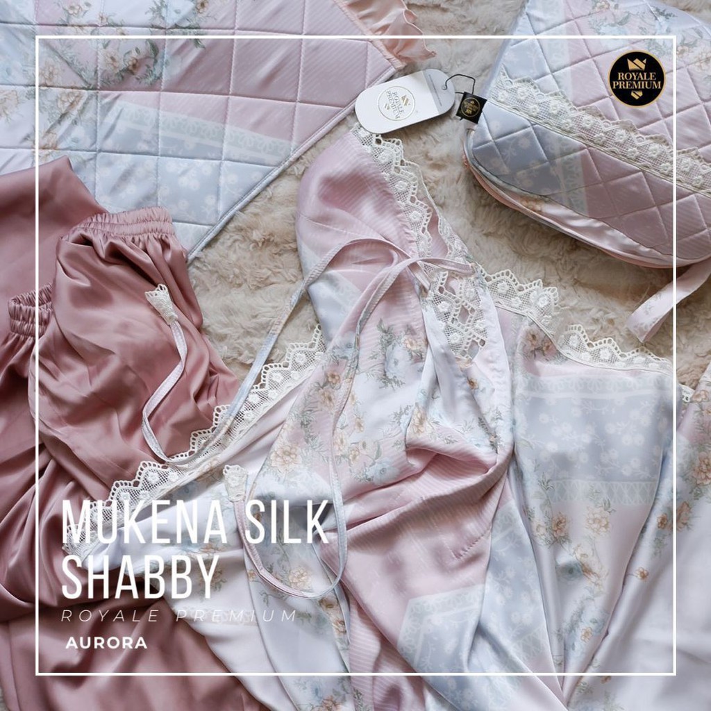 MAISARA PREMIUM Silk Shabby Mukena Sutera Mahar Seserahan Pernikahan Kado Hadiah Mukena Silk Mewah