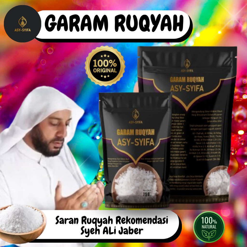 

Garam Ruqyah Asy Syifa Original - Untuk Mengatasi Mengusir Energi Negatif Pada Tempat Tinggal/Rumah