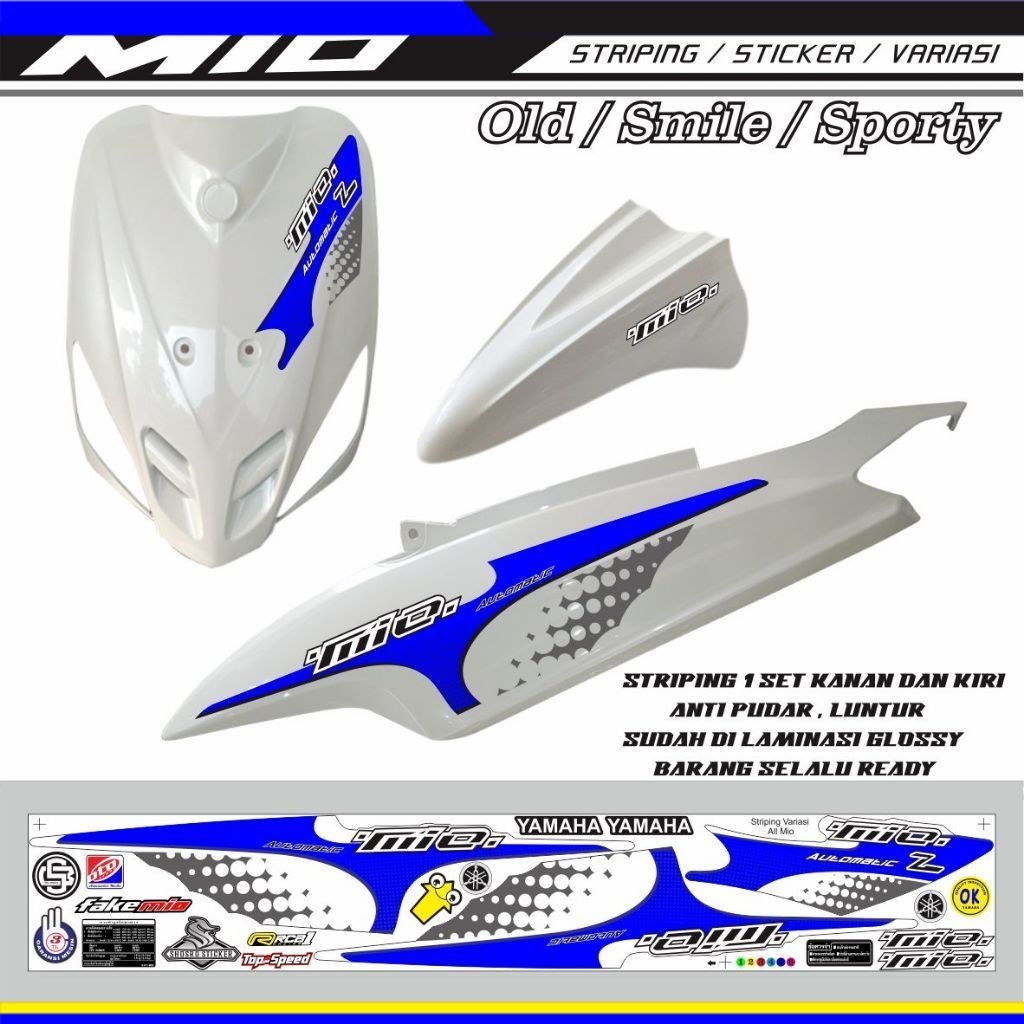 stiker mio old motif thailand simple elegan / stiker mio smile VARIASI SIMPLE