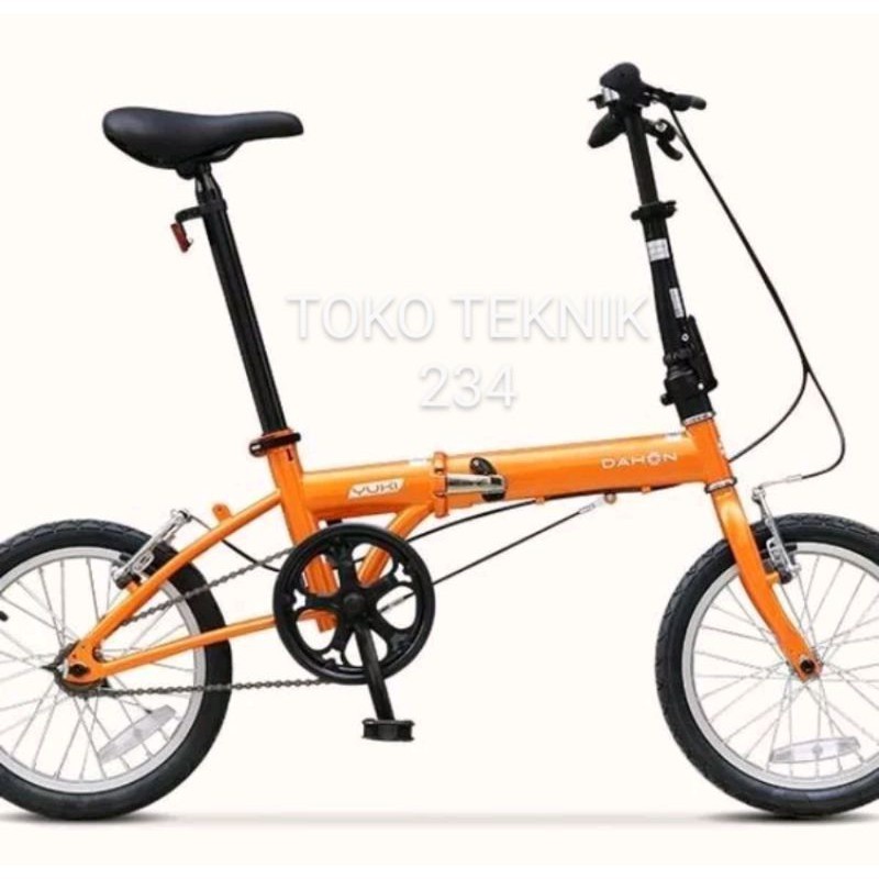 SEPEDA LIPAT ASLI &amp; TERBARU  Sepeda Lipat Dahon Yuki 16 inch - sepeda yuki Dahon biru - sepeda