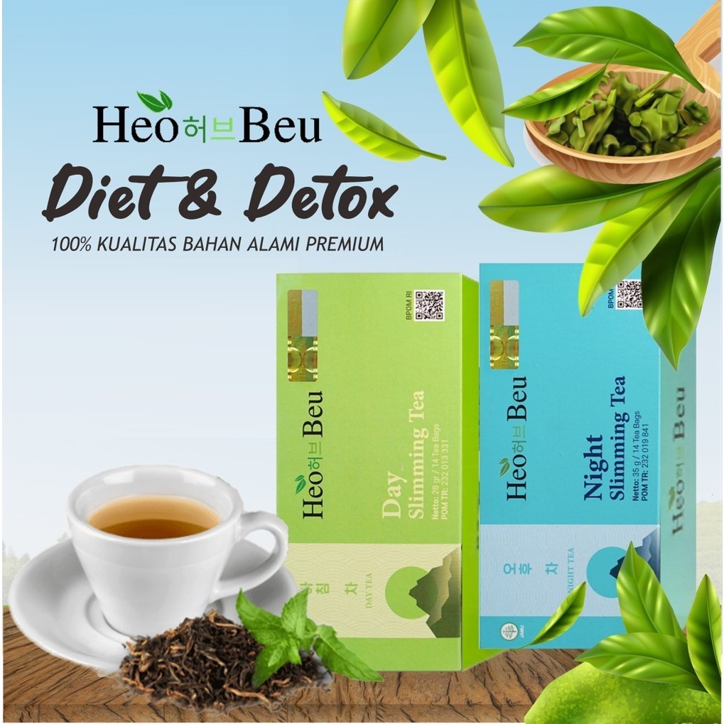 HEO BEU SLIMMING TEA KOREA ORIGINAL BPOM