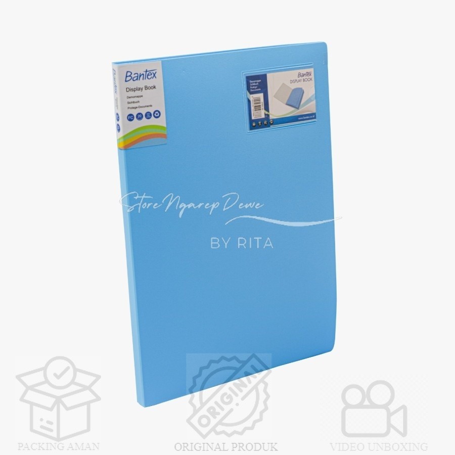 

Bantex Display Book 40 Pockets Folio Sky Blue 3185 23 barang original seperti gambar